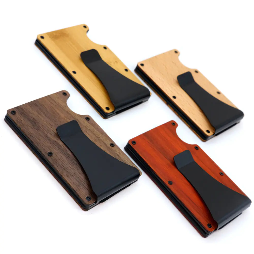 Wood Grain RFID Wallet