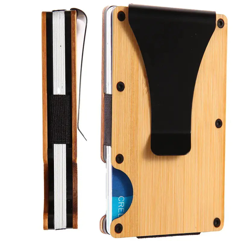 Wood Grain RFID Wallet