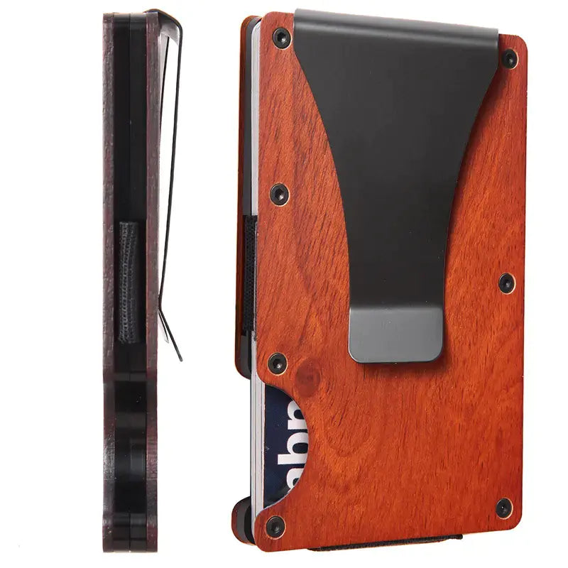 Wood Grain RFID Wallet