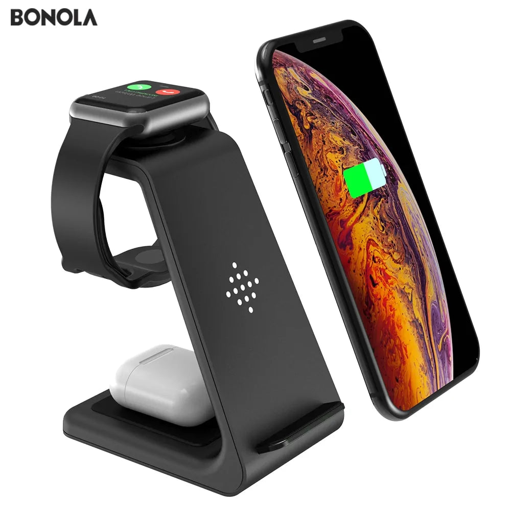 Bonola 3 in 1 Wireless Charging Station