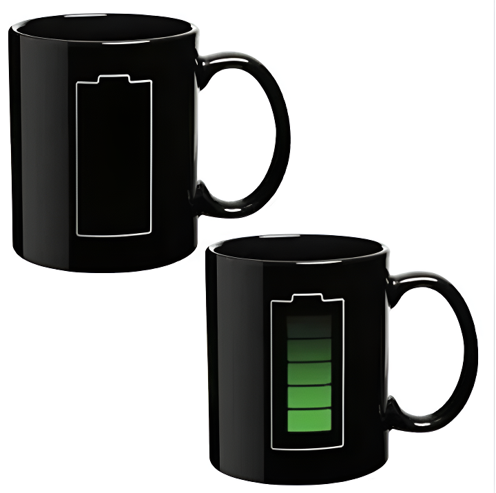 Color-Changing Temperature Mug - Ceramic Coffee Cup