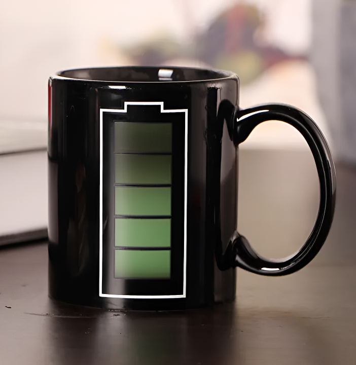 Color-Changing Temperature Mug - Ceramic Coffee Cup