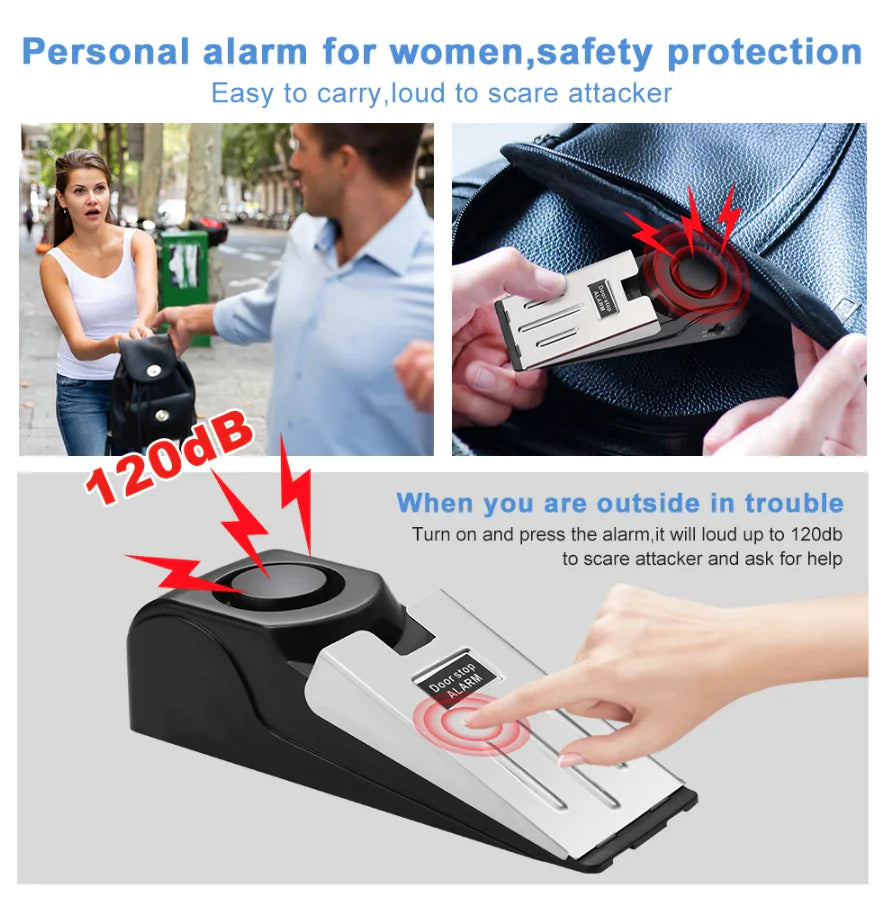 Portable Door Stopper Alarm