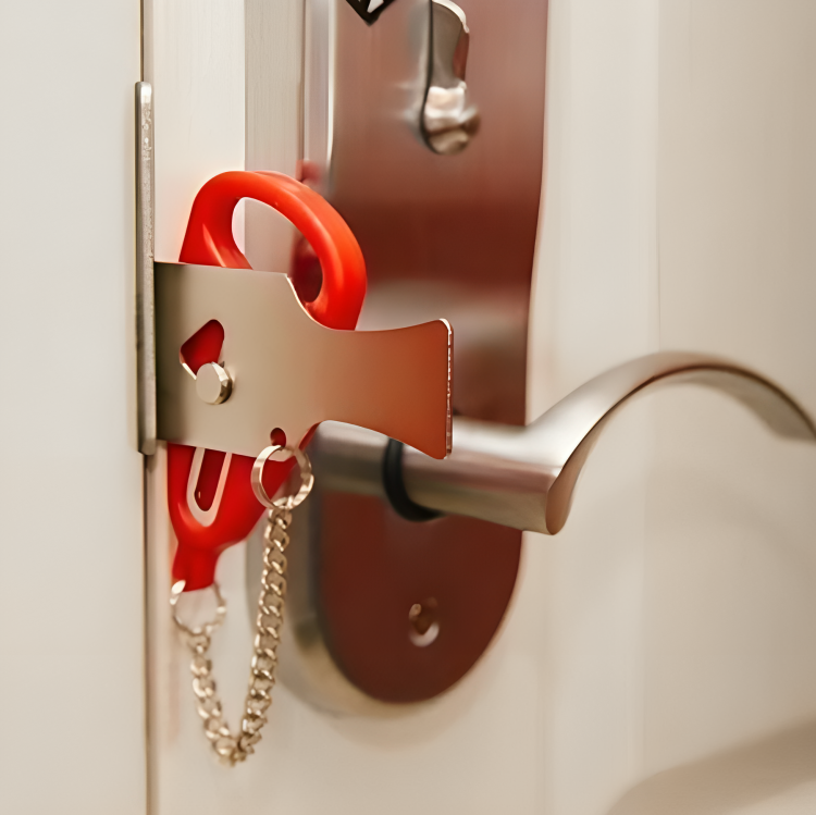 Portable Door Lock for Additional Safety