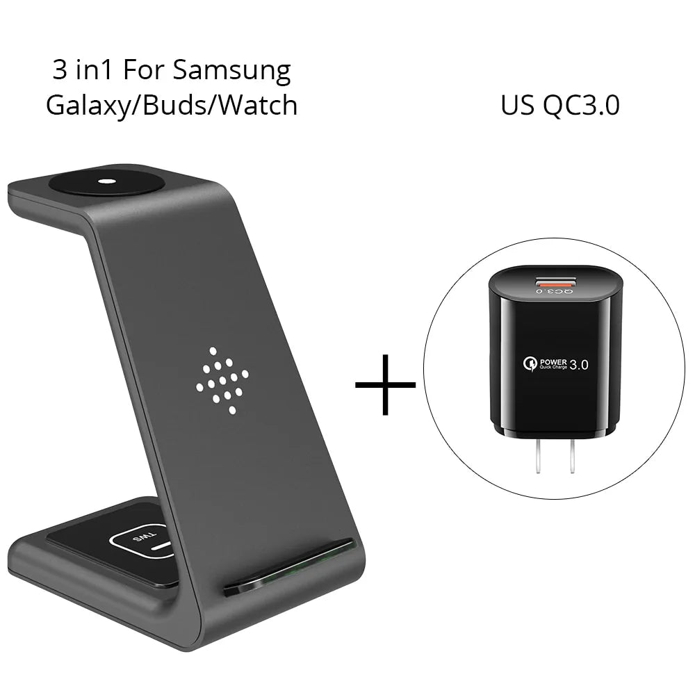 Bonola 3 in 1 Wireless Charging Station