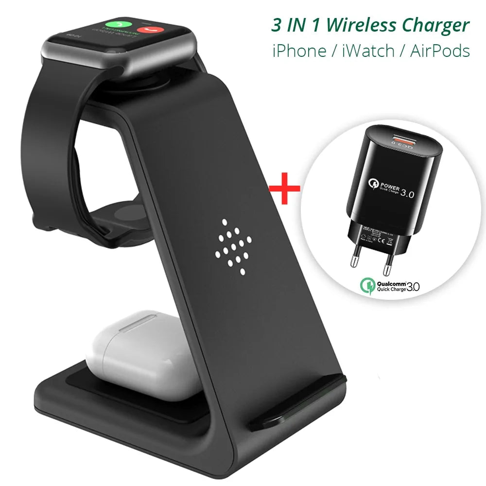 Bonola 3 in 1 Wireless Charging Station