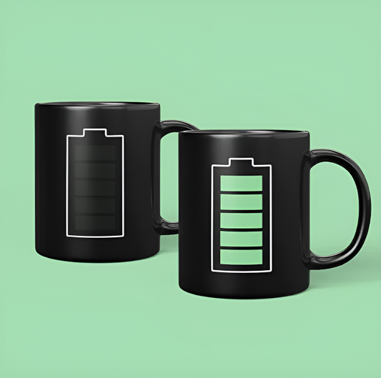 Color-Changing Temperature Mug - Ceramic Coffee Cup