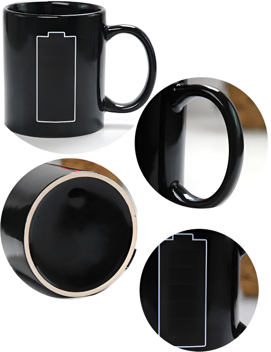 Color-Changing Temperature Mug - Ceramic Coffee Cup