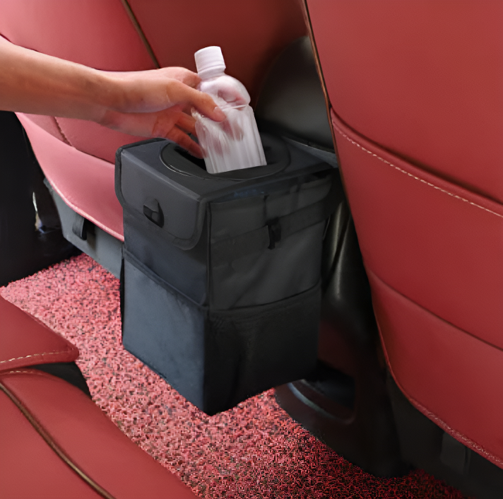 Car Trash Can Foldable Waterproof Bin