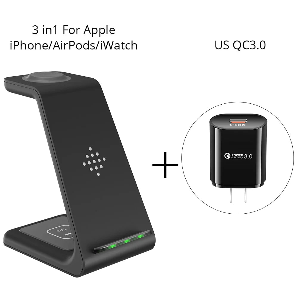 Bonola 3 in 1 Wireless Charging Station